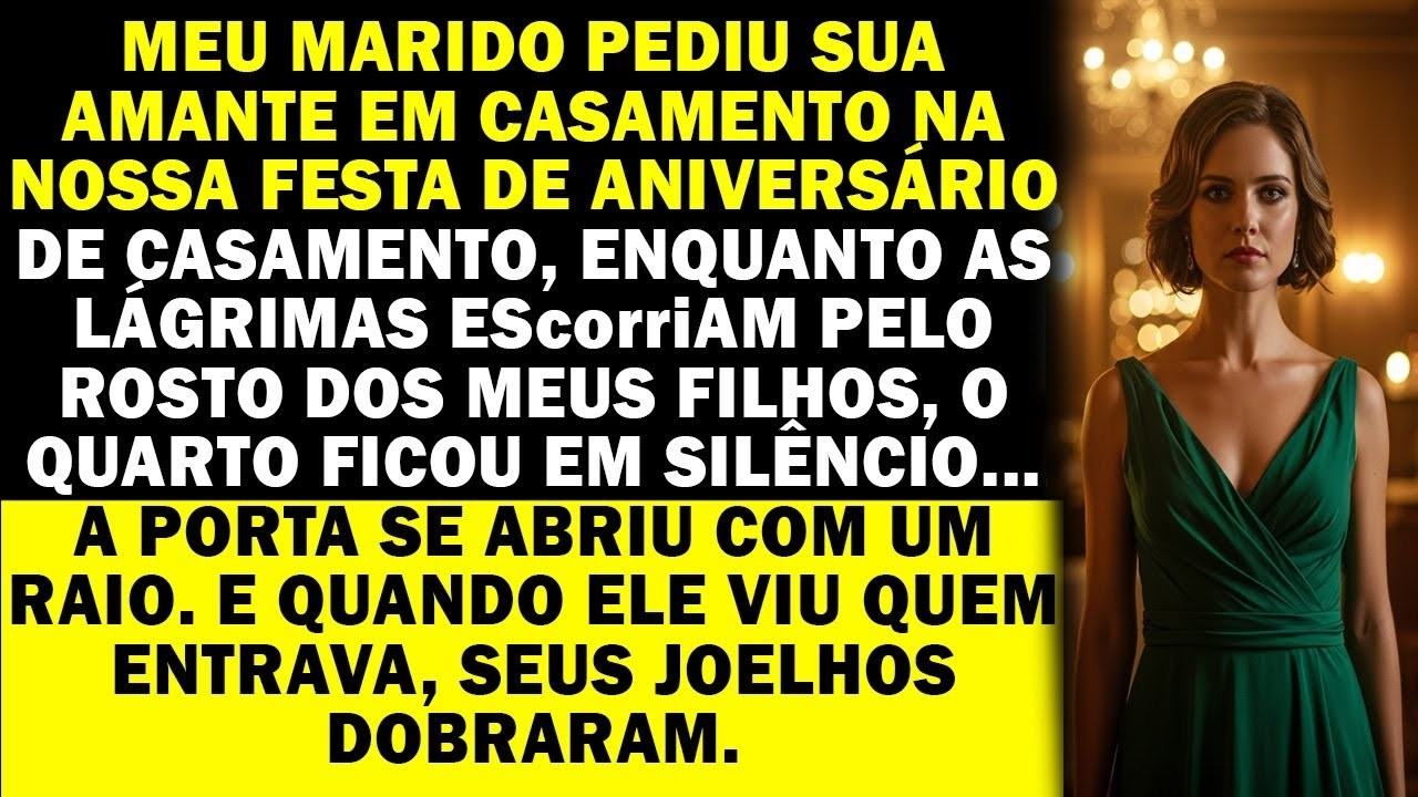 Ele pediu sua amante em casamento no nosso aniversário — ele ficou pálido quando a porta se abriu