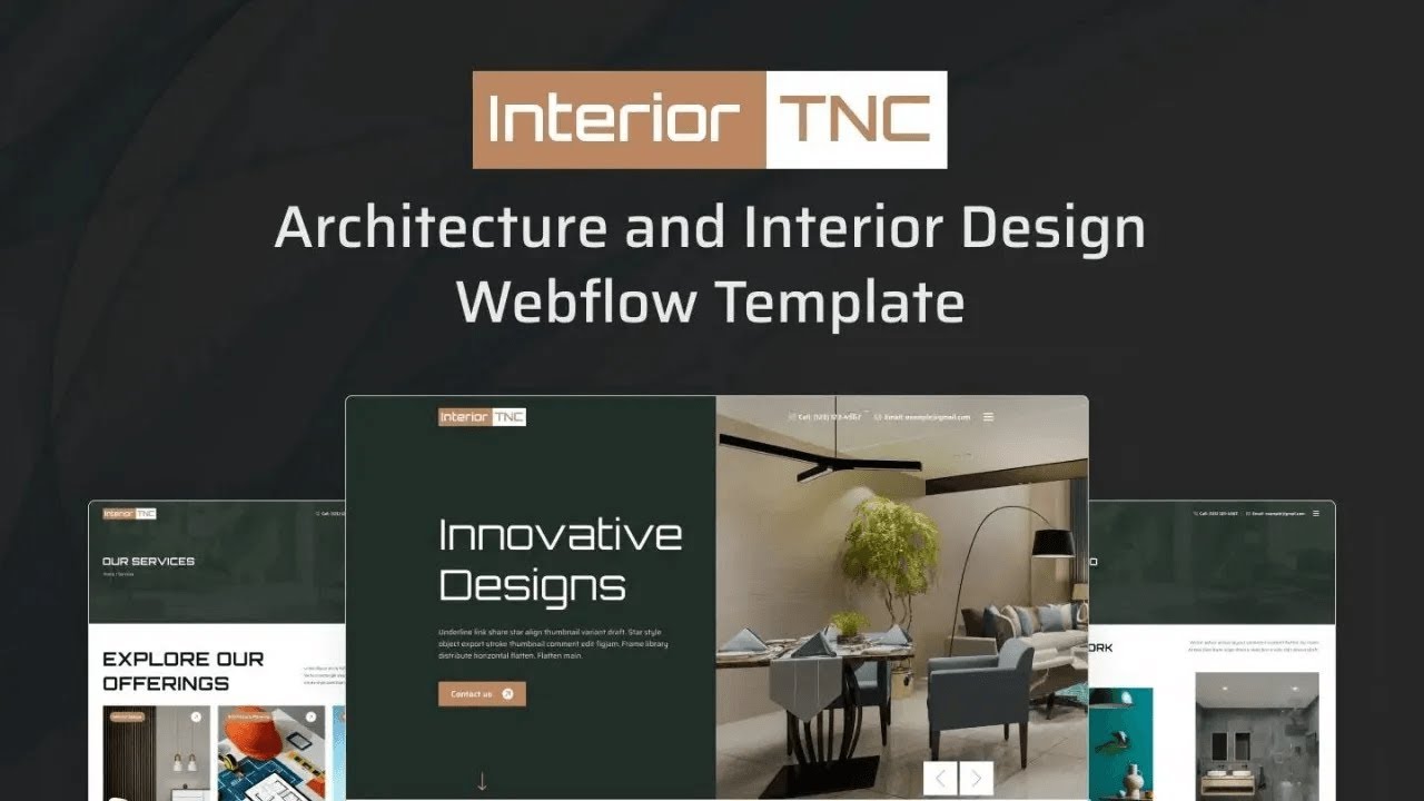 How to Use Interior TNC Webflow Template | New Webflow Interior Design ...