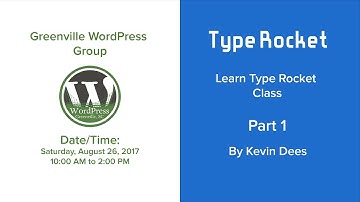 Learn TypeRocket Part 1