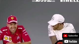 Lewis Hamilton and Sebastian Vettel being hilarious and mocking other drivers