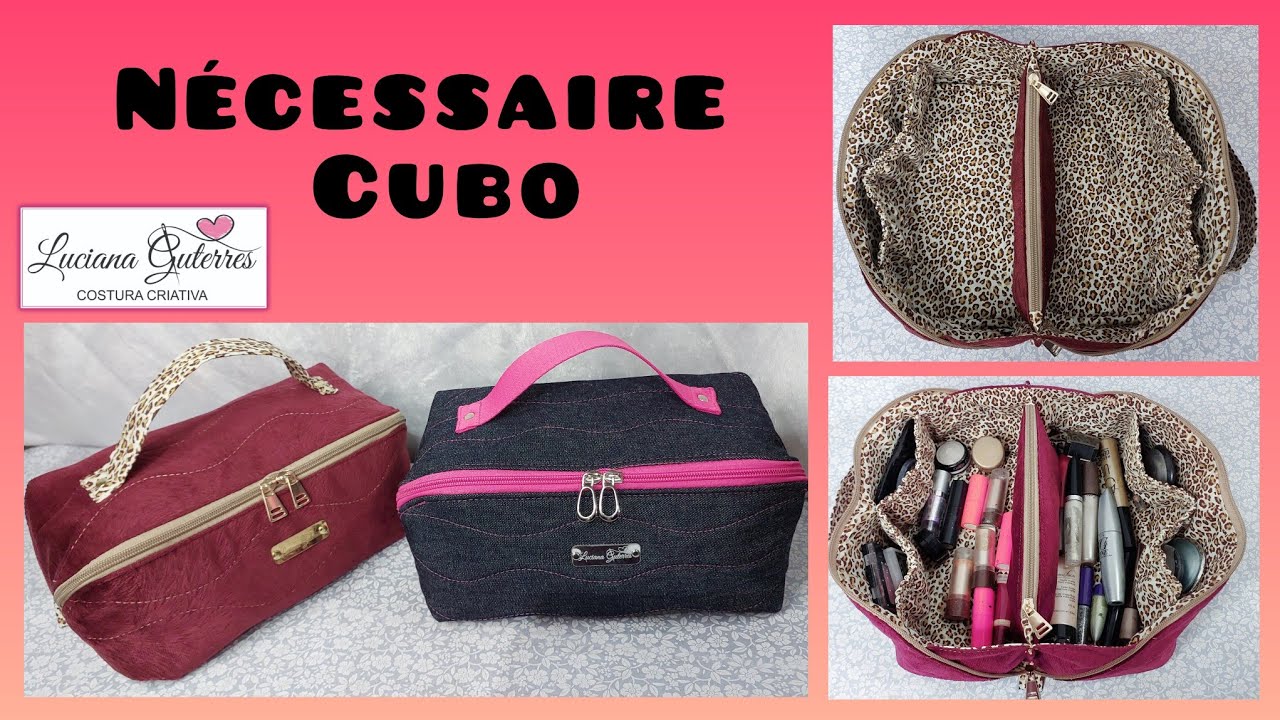 Nécessaire Cubo / Maletinha Organizadora / Abertura Total