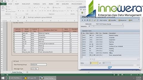 CA01 - Create Routing From Excel