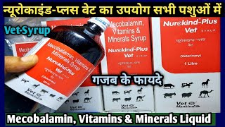 Nurokind-Plus Vet Syrup||Mecobalamin, Vitamins and Minerals Liquid||Dosages, Usages & Benifits