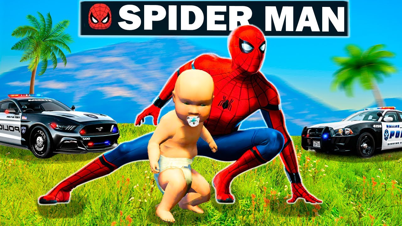 Человек Паук Мені Асырап Алды (GTA V)