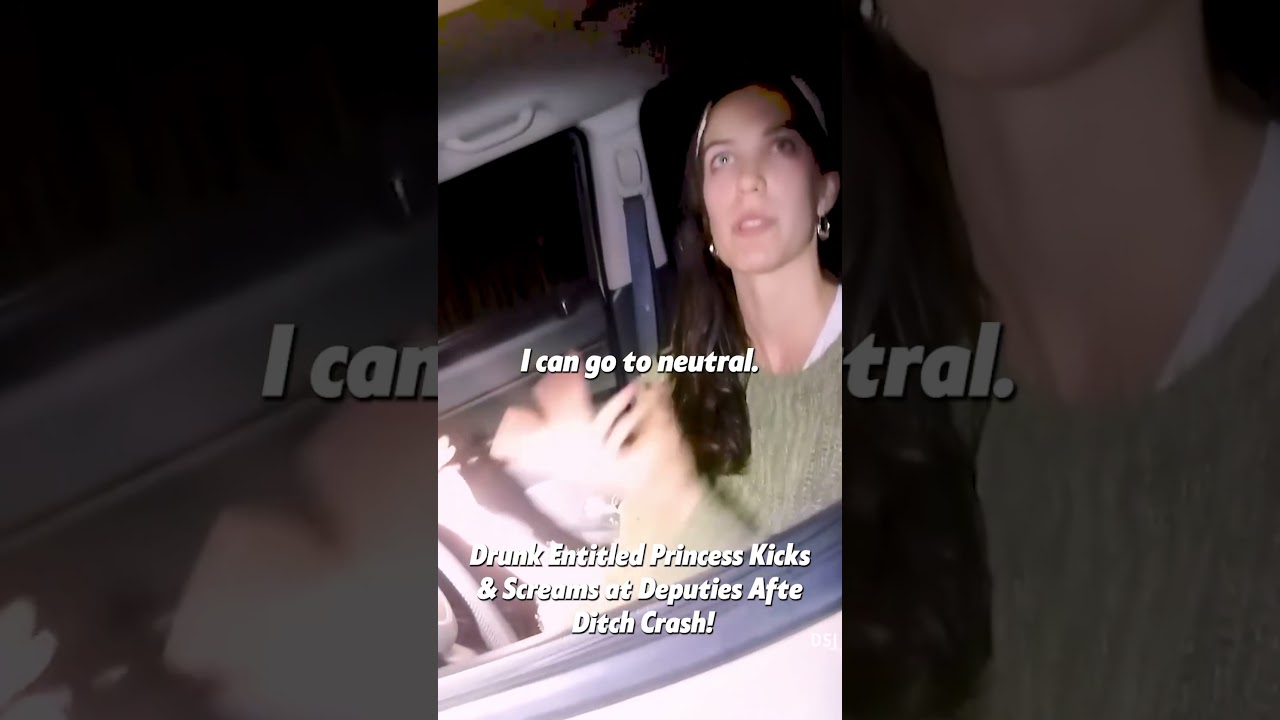 Drunk  Princess Kicks & Screams at Deputies After Ditch Crash! Part 1. Full clip on: Real Body Cams