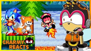 SO MUCH MARIO ABUSE!! - Charmy Reacts to Sonic Oddshow 2 HD Remix