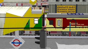 Visakhapatnam - Tirupati AC Double Decker Express Arriving Vijayawada || IR In MSTS Open Rail