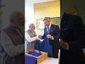 PM Modi and President Pellegrini of Slovakia exchange gifts | #shorts