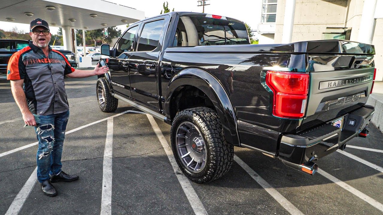 First Drive In The New 700 Hp Supercharged Harley Davidson Ford F 150 Review Youtube