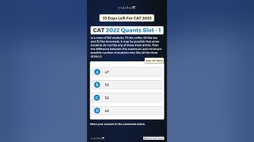 CAT 2022 Quants theory | Set theory |