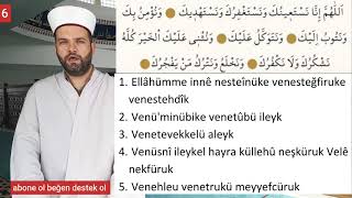 10 TEKRARLA KUNUT 1 DUASI TALİMİ VE EZBERİ OKUYAN :İBRAHİM AKÇER ARAPÇA VE TÜRKÇE GÖRSELLİ