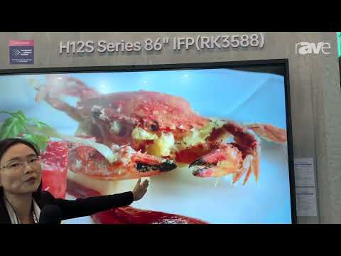 ISE 2025: JAV Showcases H12S Series 86″ IFP (RK3588) Digital Signage Display