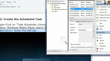 Windows Media Player Alarm Clock using Task Scheduler