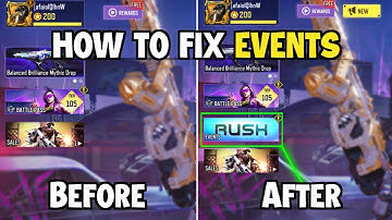 How to fix the CODM events section disappearing issue (100% working)