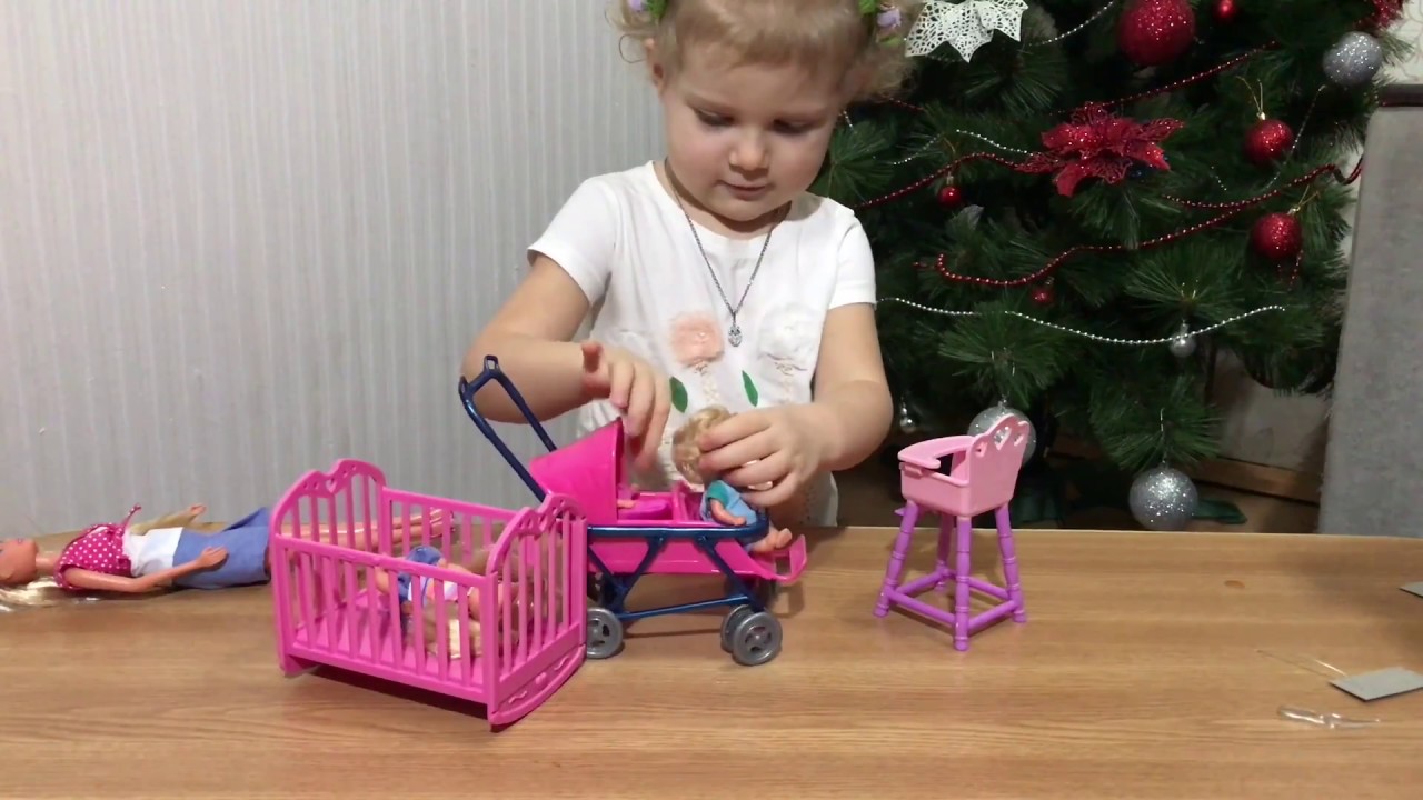 ШТЕФФИ/кукла с аксессуарами и детками/РАСПАКОВКА - YouTube