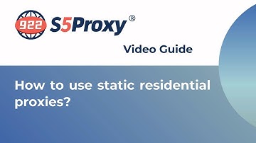 How to use static residential proxies？