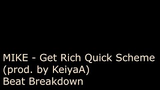 beat breakdown: MIKE - Get Rich Quick Scheme (prod. by KeiyaA)