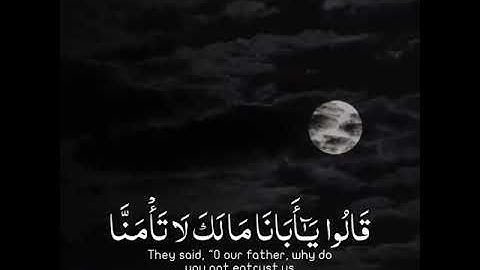 سورة يوسف اية ١١ - ١٣ قارئ إسلام صبحي