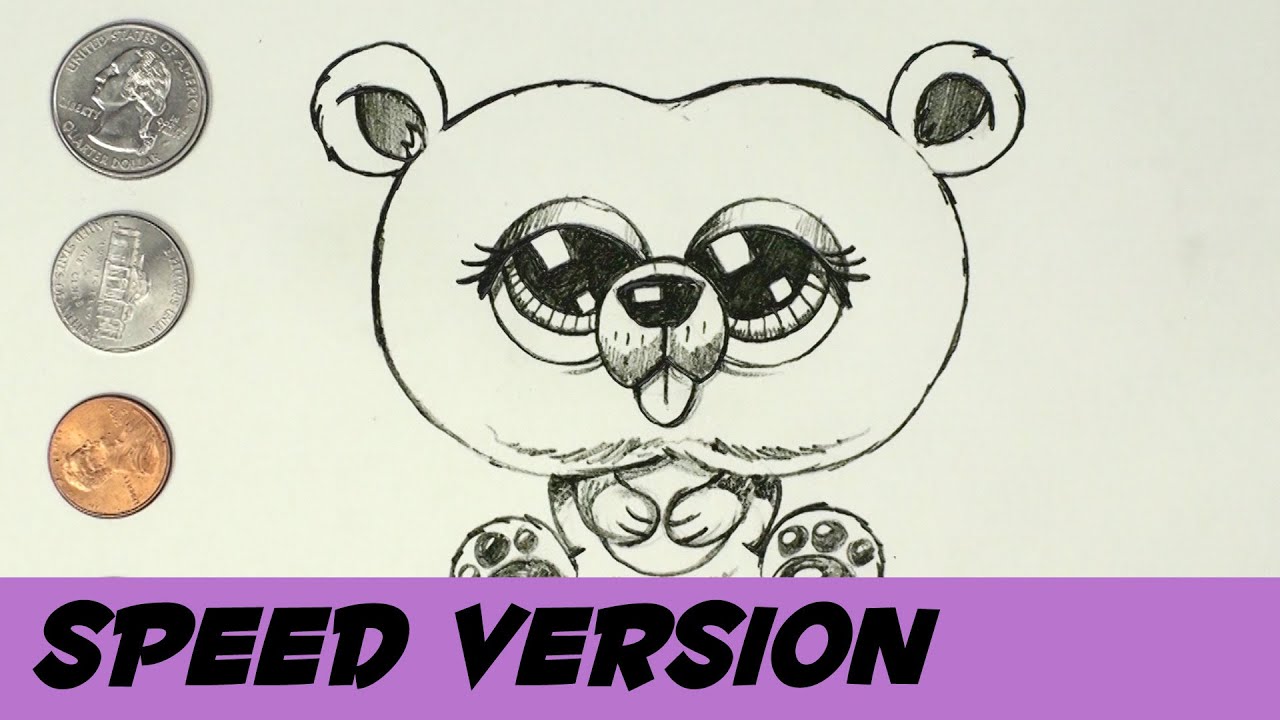 Cute Bear Cub Drawing Lesson - Speed Drawing | BP