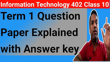 Term 1 IT 402 Question Paper 2021 with Answer Key | Solution for Term 1 IT 402 Question Paper