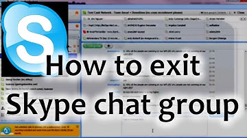how to unsubscribe and remove yourself from a skype chat group