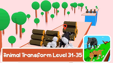 Animal Transform Race - Epic Race 3d - Gameplay (Android, iOS) | Level 31-35