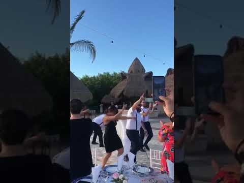 Best Wedding Entrance Ever Egyptian Lebanese In Mexico Beach Party Amazing Night
