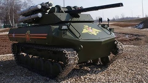 Uran 9 russian robot tank