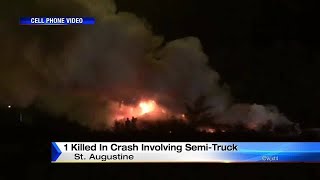 Fiery crash on I-95