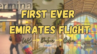 First Time Flying with Emirates (UK-Dubai-Cebu) | PH Holiday Vlog #1