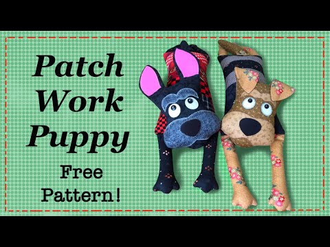 Easy Patchwork Puppy || FREE PATTERN || Full Tutorial with Lisa Pay