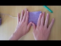 Beginner crochet square tutorial single crochet crocheting along