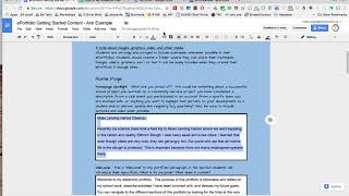 ePortfolio - Home Page