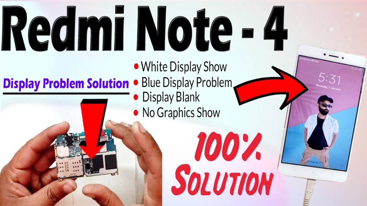 Redmi Note 4 Display Problem Solution🔥🔥🔥 Redmi note 4 display white, blue, blank problem Kya Kare