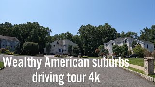 Driving in beautiful suburban neighborhoods - Marlboro, New Jersey 🇺🇸 (4k)