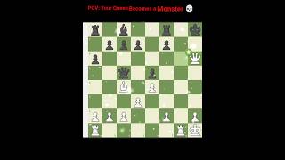 One Queen😱. Total Domination😈 👑🔥[chess trap]♟️ #chessking #chess#chesstrick#chesstactic