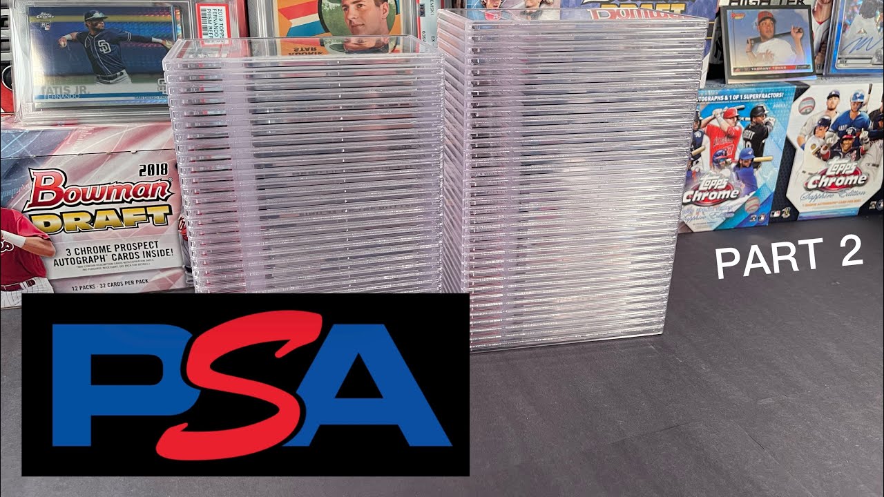 PSA 210 CARD BULK GRADING ORDER REVEAL *Part 2* YouTube
