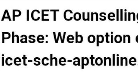 AP ICET COUNSELLING 2022 FINAL PHASE WEB OPTION ENTRY START, HOW TO FILL CHOICE OF COLLEGE, LATEST