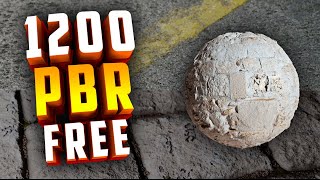 1200 Бесплатные PBR материалы для Blender, 3ds Max, Cinema 4D, Maya, Unity и Unreal Engine