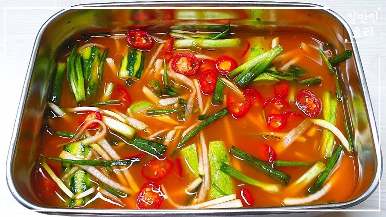 오이물김치 만들기간단요리Cucumber Kimchi YouTube