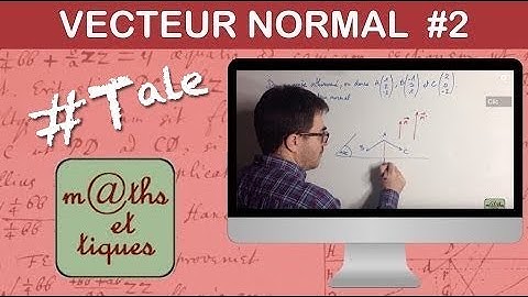 Déterminer un vecteur normal à un plan - Terminale