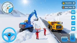 Mountain Road Work - JCB Game - JCB Game Excavator Loading Dump Truck - Android Gameplay