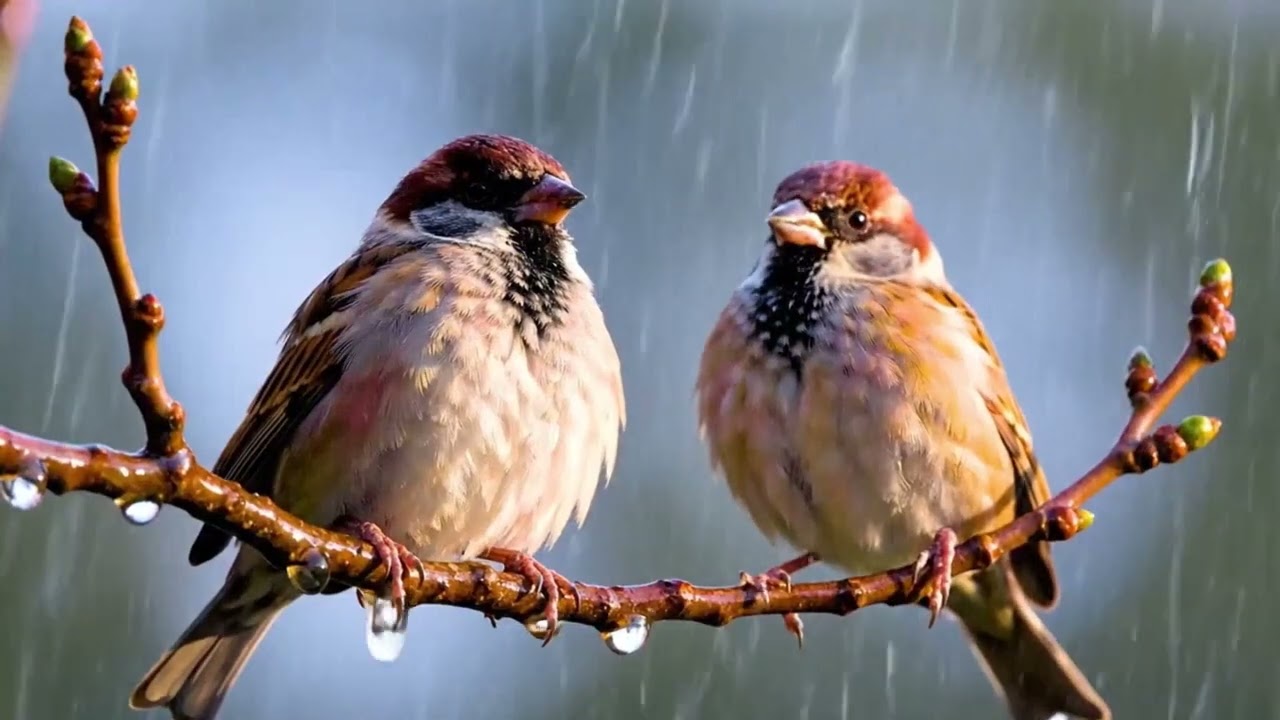 Raining & Birdsong With Acoustic Guitar | No Talking, Uninterrupted (1 Hour)