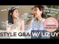 Fashion / Style Q&A with Liz Uy | Camille Co