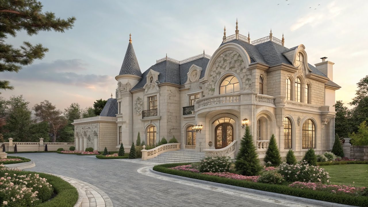 🏰Luxurious 🌲🌺Fairytale🌿🪴 VIP Mansion | Full Interior & Exterior Tour | 8K Ultra HD