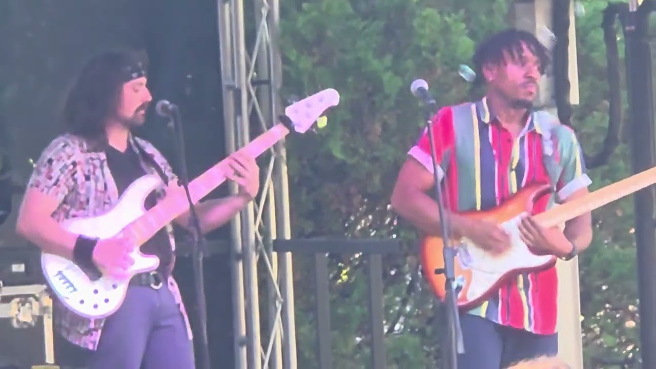 Dustin Williams, our fearless music director,  breakin' it down on bass!