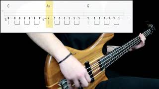 Nada Surf - Rushing (Bass Cover) (Play Along Tabs In Video)