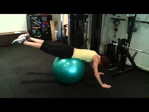 Swiss Ball Reverse Hyperextension