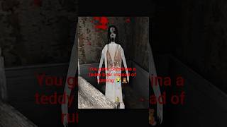 Slendrina hugged the teddy bear😭🧸… #granny #devloper #funny #horror #slendrina
