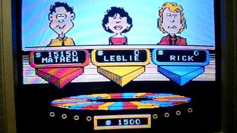 NES Wheel of Fortune 1991 Edition Run Game 3 Part 2